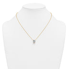 14k 3 1/2 carat Lab Grown Diamond VS+ F+ Oval Complete Four Prong 18 inch Pendant Necklace