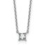 14kw 1/4ct Lab Grown Dia VS+ F+ Princess Comp 18in Pendant Necklace