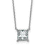 14kw 2ct Cert Lab Grown Dia VS+ F+ Princess Comp 18in Pendant Necklace