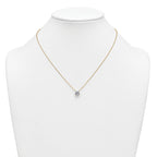 14k 2 carat Certified Lab Grown Diamond VS+ F+ Cushion Complete 18 inch Four Prong Pendant Necklace