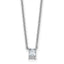 14kw 1/4ct Lab Grown Diamond VS+ F+ Radiant Comp 18in Pendant Necklace