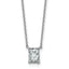 14kw 3/4ct Lab Grown Diamond VS+ F+ Radiant Comp 18in Pendant Necklace