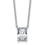 14kw 2ct Cert Lab Grown Dia VS+ F+ Radiant Comp 18in Pendant Necklace