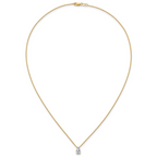 14k 3/4 carat Lab Grown Diamond VS+ F+ Pear Complete 18 inch Four Prong Pendant Necklace