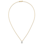 14k 1 carat Lab Grown Diamond VS+ F+ Pear Complete 18 inch Four Prong Pendant Necklace