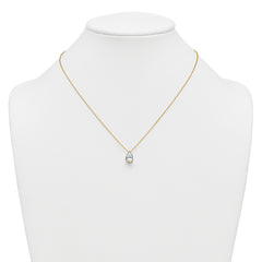 14k 2 carat Certified Lab Grown Diamond VS+ F+ Pear Complete 18 inch Four Prong Pendant Necklace