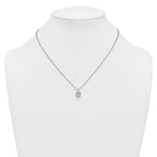 14k White Gold 2 1/2 carat Certified Lab Grown Diamond VS+ F+ Pear Complete 18 inch Four Prong Pendant Necklace