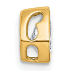 14k 5/8 carat Lab Grown Diamond VS+ F+ Pear Complete Bezel Set Solitaire Chain Slide Pendant