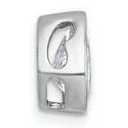 14k White Gold 1 carat Certified Lab Grown Diamond VS+ F+ Pear Complete Bezel Set Solitaire Chain Slide Pendant