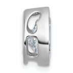 14k White Gold 2 1/2 carat Lab Grown Diamond VS+ F+ Pear Complete Bezel Set Solitaire Chain Slide Pendant