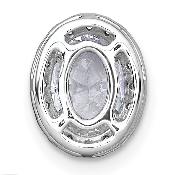 14k White Gold 1 1/5 carat Certified Lab Grown Diamond VS+ F+ Round Complete Halo Chain Slide Pendant