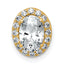 14k 1 1/5 carat Lab Grown Diamond VS+ F+ Round Complete Halo Chain Slide Pendant