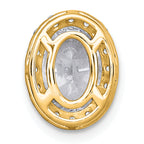 14k 1 3/4 carat Certified Lab Grown Diamond VS+ F+ Round Complete Halo Chain Slide Pendant