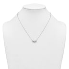14k White Gold 1 carat Lab Grown Diamond VS+ F+ Complete 18 inch Three Stone Fashion Necklace