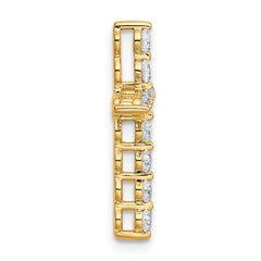 14k 1/2 carat Lab Grown Diamond VS+ F+ Complete Cross Chain Slide Pendant