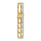 14k 1 carat Lab Grown Diamond VS+ F+ Complete Cross Chain Slide Pendant