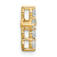 14k 1/4 carat Lab Grown Diamond VS+ F+ Complete Cross Chain Slide Pendant