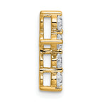 14k 1/2 carat Lab Grown Diamond VS+ F+ Complete Cross Chain Slide Pendant