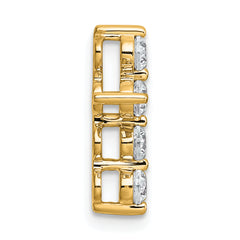 14k 1/2 carat Lab Grown Diamond VS+ F+ Complete Cross Chain Slide Pendant