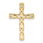 14k 1 carat Lab Grown Diamond VS+ F+ Complete Cross Chain Slide Pendant