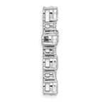 14k White Gold 1 3/4 carat Lab Grown Diamond VS+ F+ Complete Cross Chain Slide Pendant