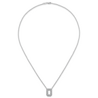 14k White Gold 1/3 carat Lab Grown Diamond VS+ F+ Complete Letter O 18 inch Initial Necklace