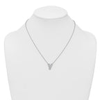 14k White Gold 1/2 carat Lab Grown Diamond VS+ F+ Complete Letter Y 18 inch Initial Necklace