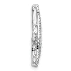 14k White Gold 1/2 carat Lab Grown Diamond VS+ F+ Complete Teardrop Pendant