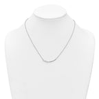 14k White Gold 3/4 carat Lab Grown Daimond VS+ F+ Complete 18 inch Fashion Bar Necklace