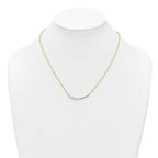 14k 3/4 carat Lab Grown Daimond VS+ F+ Complete 18 inch Fashion Bar Necklace