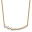 14k 3/4 carat Lab Grown Daimond VS+ F+ Complete 18 inch Fashion Bar Necklace