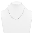 14k White Gold 2 1/8 carat Lab Grown Diamond VS+ F+ Complete 18 inch Fashion Tennis Necklace
