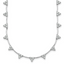 14k White Gold 2 1/8 carat Lab Grown Diamond VS+ F+ Complete 18 inch Fashion Tennis Necklace