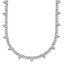 14k White Gold 4 carat Lab Grown Diamond VS+ F+ Complete 18 inch Fashion Tennis Necklace
