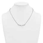 14k White Gold 2 1/8 carat Lab Grown Diamond VS+ F+ Complete 18.5 inch Fashion Tennis Necklace