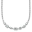 14k White Gold 2 1/8 carat Lab Grown Diamond VS+ F+ Complete 18.5 inch Fashion Tennis Necklace