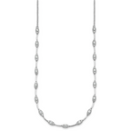 14k White Gold 2 carat Lab Grown Diamond VS+ F+ Complete 18 inch Fashion Tennis Necklace