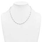14k White Gold 2 carat Lab Grown Diamond VS+ F+ Complete 18 inch Fashion Tennis Necklace
