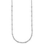 14k White Gold 3 1/2 carat Lab Grown Diamond VS+ F+ Complete 18 inch Fashion Tennis Necklace