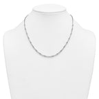 14k White Gold 3 1/2 carat Lab Grown Diamond VS+ F+ Complete 18 inch Fashion Tennis Necklace