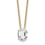 14k 1 3/4 carat Lab Grown Diamond VS+ F+ Complete Letter C Single Stone 18 inch Initial Necklace