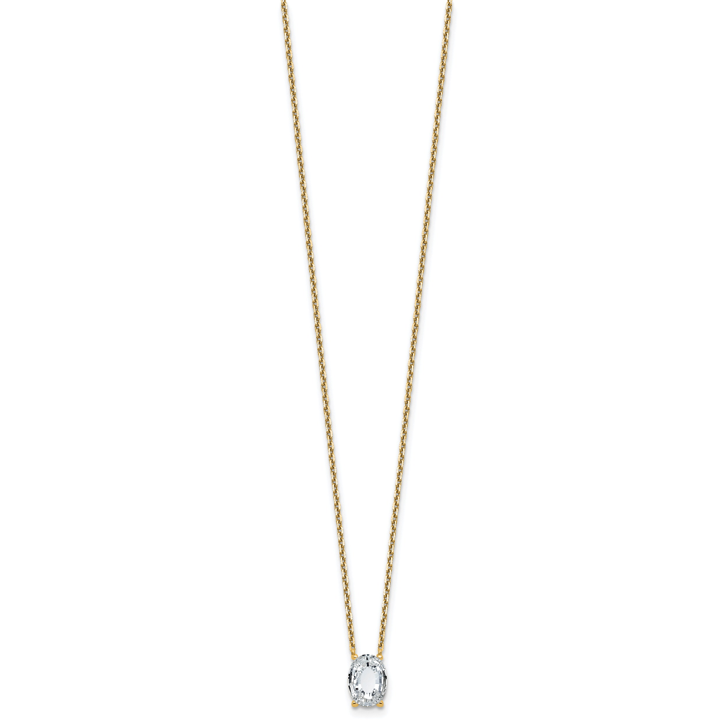 14k 1 7/8 carat Lab Grown Diamond VS+ F+ Complete Letter O Single Stone 18 inch Initial Necklace Secondary image