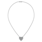 14kw 1 1/2 ctw Lab Grown Diamond VS+ F+ Round Cluster Necklace