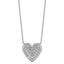 14kw 1 1/2 ctw Lab Grown Diamond VS+ F+ Round Cluster Necklace