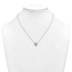14kw 1/2 ctw Lab Grown Diamond VS+ F+ Heart Cluster Necklace