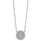 14kw 1 ctw Lab Grown Diamond VS+ F+ Heart Cluster Necklace