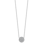 14kw 1 1/2 ctw Lab Grown Diamond VS+ F+ Heart Cluster Necklace