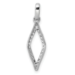 10k White Gold 1/4 carat Diamond Fancy Pendant