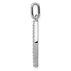 14k White Gold 1/4 carat Lab Grown Diamond VS/SI+ G+ Complete Fashion Geometric Pendant