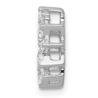 14k White Gold 1/2 carat Lab Grown Diamond VS/SI+ G+ Complete Fashion Circle Chain Slide Pendant